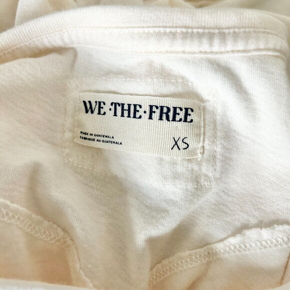 Free People We The Free Dutton Ranch Yellowstone Tee Cream 100% Cotton Size XS - Picture 4 of 5
